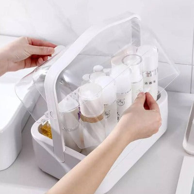 Premium Makeup Organizer with Double Side Glass Slide
