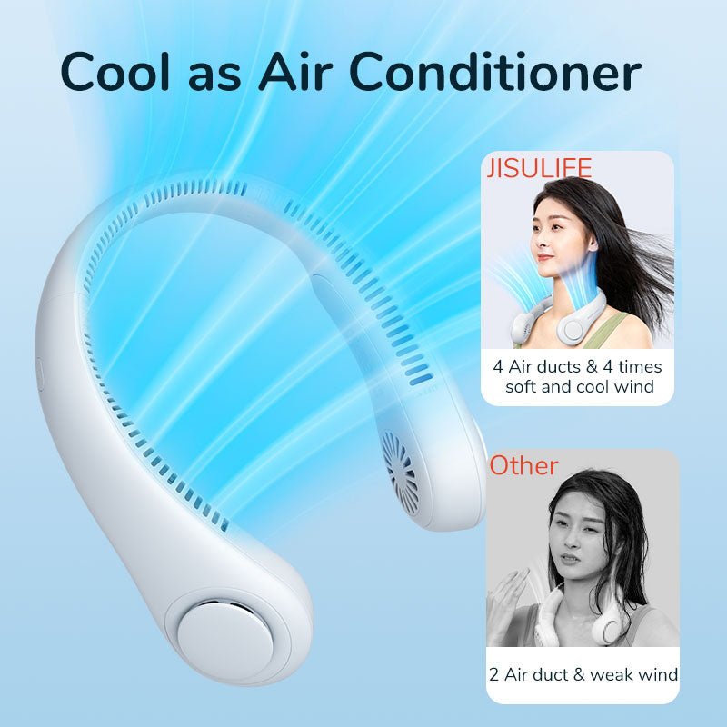 USB Rechargeable Portable Bladeless Neck Fan