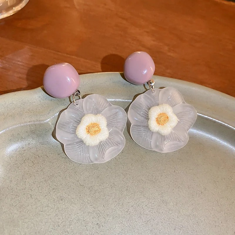Casual Flower Dangle Earrings