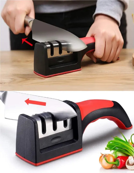 Online Karachi 3 in 1 Kitchenly Professional Knife Sharpener